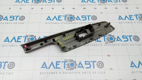 Rear left door window lifter control trim Toyota Prius V 12-17 gray, scratches