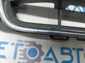 Radiator grille assembly Audi A4 B9 17-19 with emblem, for parking sensors, sand, light chrome