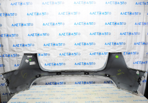 Rear bare upper bumper Tesla Model Y 20 - white PPSW, for 6 parking sensors, worn
