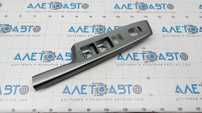 Front left door window lifter control trim Toyota Prius V 12-17 gray, mold