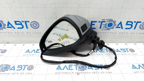 Side mirror left Audi A4 B9 17-19 15 pins, silver, turn signal, auto-dimming, for memory, BSM