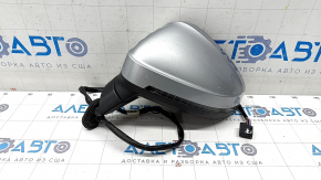 Side mirror left Audi A4 B9 17-19 15 pins, silver, turn signal, auto-dimming, for memory, BSM