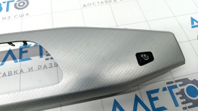 Front panel trim right Audi A4 B9 17- gray, quattro, scratches, broken fasteners