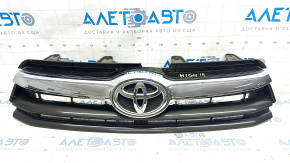Grill grill Toyota Highlander 14-16 with badge, sand