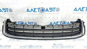 Toyota Highlander 14-16 Front Bumper Upper Grille with Chrome, Sand on Chrome, No Chrome Fragment, Crack