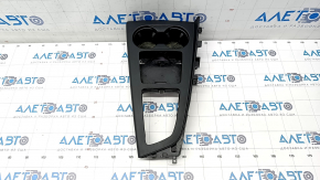 Center console trim with cup holders Audi A4 B9 17-19 black, broken mount