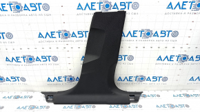 Center pillar trim lower right Audi A4 B9 17- black, scratches