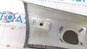 Front pillar trim upper left Audi A4 B9 17- gray, Bang and Olufsen, broken mount, needs cleaning, torn