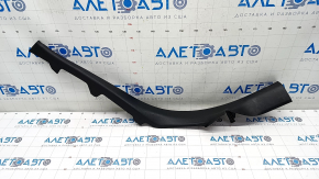 Door sill trim inner rear left Audi A4 B9 17- black, scratches
