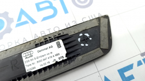Door sill trim outer front right Audi A4 B9 17- S-Line with backlight, scratches, broken guides, corrosion