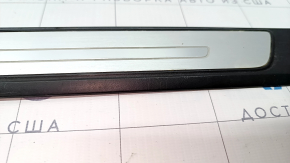 Door sill trim outer front left Audi A4 B9 17- S-Line with illumination, scratches, broken guides, corrosion