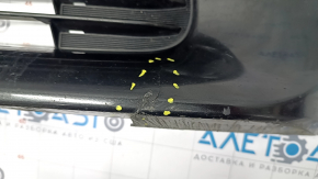 Lower grille of the front bumper Toyota Prius V 15-17 without fog lights, breaks, scratches, cracks, broken fasteners