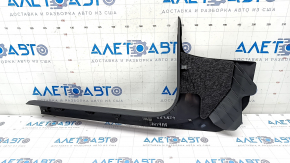 Door sill trim, front right, inner, Audi A4 B9 17 - black, scratches, needs cleaning