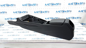 Central console armrest Audi A4 B9 17-19 black, leather
