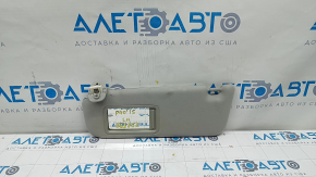 Left visor Toyota Prius V 12-17 gray, without hook, for dry cleaning