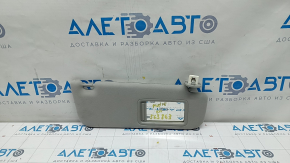 Right visor Toyota Prius V 12-17 gray, without hook, for dry cleaning