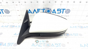 Side mirror left Toyota Highlander 14-19 12 pins, heated, turn signal, backlight, BSM, white, crack