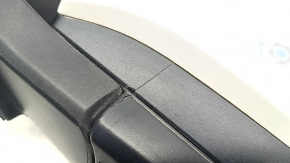 Side mirror left Toyota Highlander 14-19 12 pins, heated, turn signal, backlight, BSM, white, crack