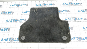 Rear right interior mat Audi A4 B9 17-19 cloth, black, dry cleanable