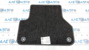 Rear right interior mat Audi A4 B9 17-19 cloth, black, dry cleanable