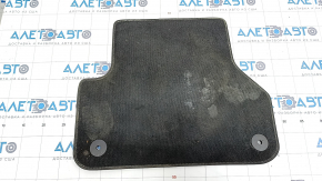 Carpet interior rear left Audi A4 B9 17-19 cloth, black, dry cleanable