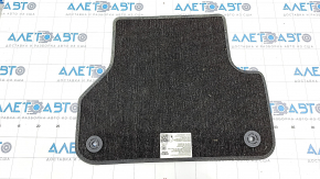 Carpet interior rear left Audi A4 B9 17-19 cloth, black, dry cleanable