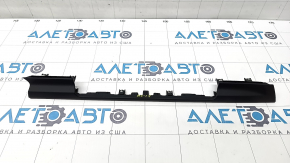Front panel trim central Audi A4 B9 17- black, coating swelled