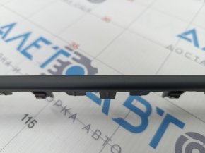 Front panel trim central Audi A4 B9 17- black, coating swelled