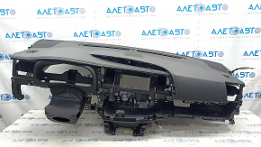 Dashboard front panel with AIRBAG Toyota Highlander 14-19 black