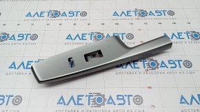 Front right door window lifter control trim Toyota Prius V 12-17 gray, scratches