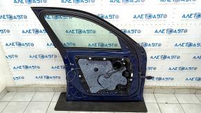 Door assembly front left BMW X3 G01 18-21 blue C1M, keyless, scratches on the overlay, bump