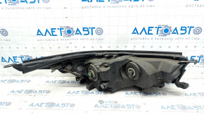 Headlight front left Toyota Highlander 14-16 bare, dark, halogen, sand, broken fasteners, damaged housing