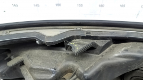 Headlight front left Toyota Highlander 14-16 bare, dark, halogen, sand, broken fasteners, damaged housing