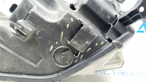 Headlight front left Toyota Highlander 14-16 bare, dark, halogen, sand, broken fasteners, damaged housing