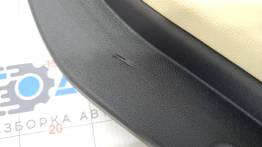 Door trim card rear left BMW X3 G01 18-21 leatherette beige, wood insert, for dry cleaning, scratches, broken