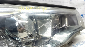 Headlight front right Toyota Highlander 14-16 bare dark halogen, sand, broken mount