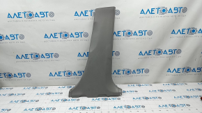 Center pillar trim lower right Toyota Prius V 15-17 gray, worn