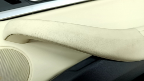Door trim card front right BMW X3 G01 18-21 leatherette beige, wood insert, for dry cleaning, scratch
