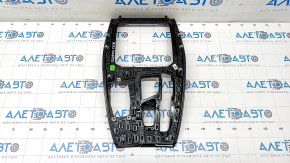BMW X3 G01 18-21 black center console trim, dark oak insert, chrome swelled, scratches