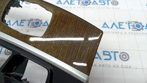 BMW X3 G01 18-21 black center console trim, dark oak insert, chrome swelled, scratches