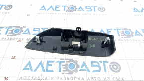 Rear right window lifter control trim Toyota Highlander 14-19 black, scratches