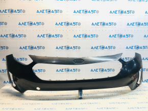 Front bumper bare Kia Niro 17-19 HEV, PHEV without parking sensors pressed, crack