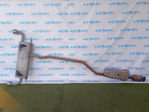 Rear muffler with barrel Ford Edge 15-20 2.0T FWD with catalytic converter