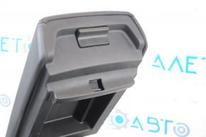 Console center armrest and cup holders Tesla Model Y 20- leather black, type 2, scratches, broken latch