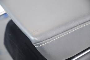 Console center armrest and cup holders Tesla Model Y 20- leather black, type 2, scratches, broken latch