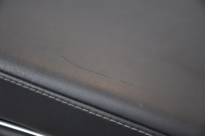 Console center armrest and cup holders Tesla Model Y 20- leather black, type 2, scratches, broken latch