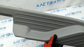 Door sill trim rear right inner Toyota Prius V 15-17 gray, scratches