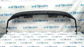 Rear bumper lip Toyota Prius V 15-17 rest, black, scratches, pressed