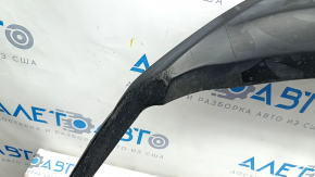 Rear bumper lip Toyota Prius V 15-17 rest, black, scratches, pressed