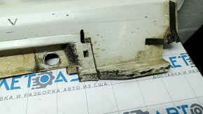Left threshold Toyota Prius V 12-17 white, scratches, pressed, broken fastener